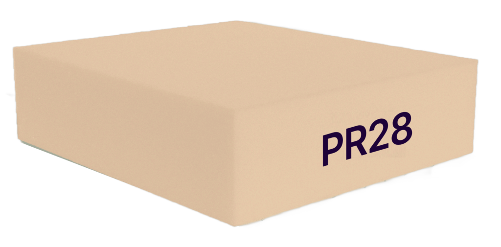 PR28 - Preserve HR 2.6 lbs high density and high resiliency foam. Medium firmness. Excellent cushions and seating.