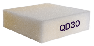 QD30 Qik Dry Outdoor Foam used for patio furniture. Reticulated Foam.